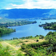 Volta Lake from the Santa Barbara Catholic Church in Akosombo, Ghana (Sandister Tei/Wikimedia Commons)